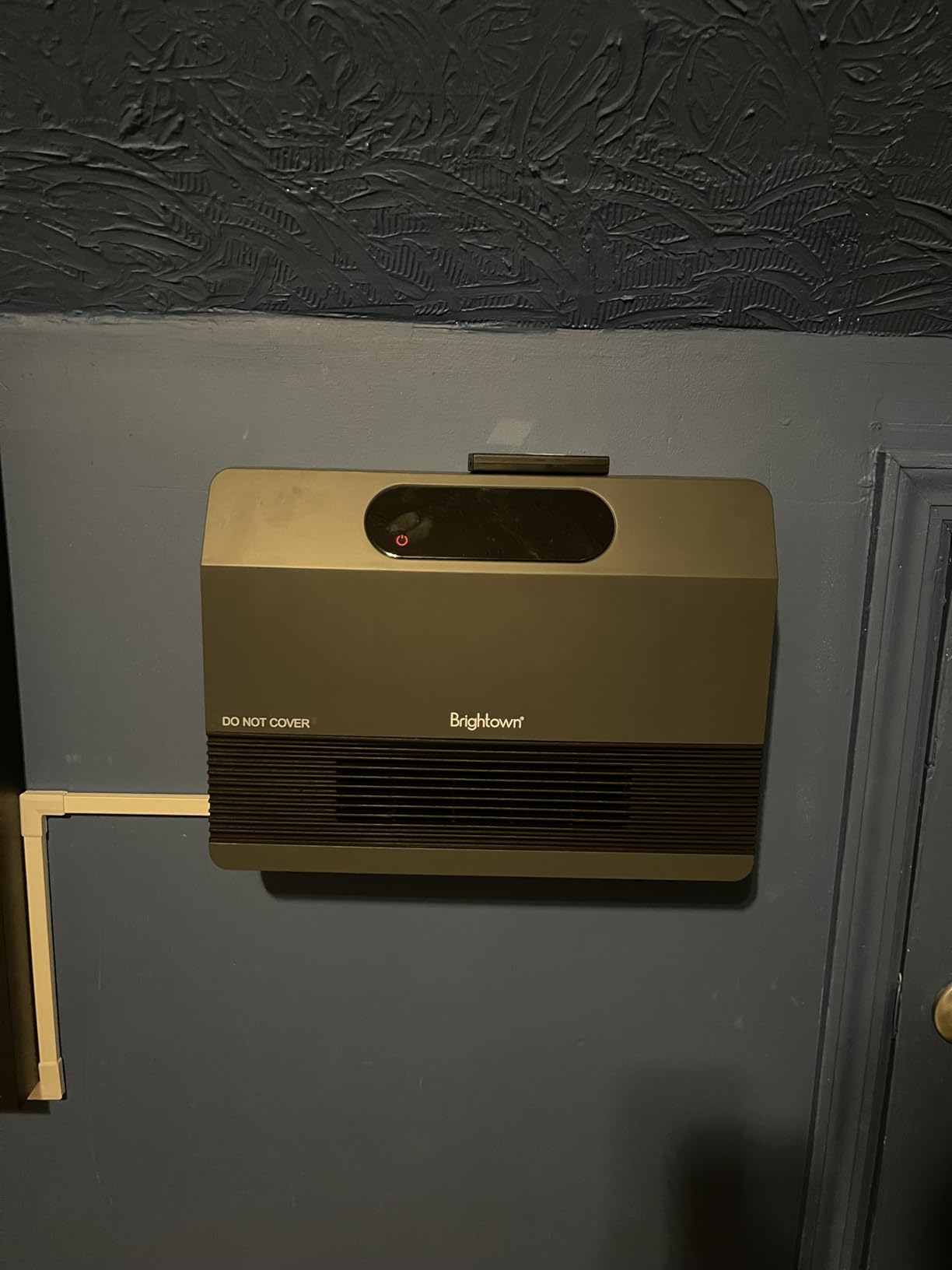 Brightown Smart Wall Heater, 1500W Electric Space Heater for Indoor Use, 5 Optional Modes, Adjustable Thermostat, Remote Control, Works with Alexa, Grey customer photo 2
