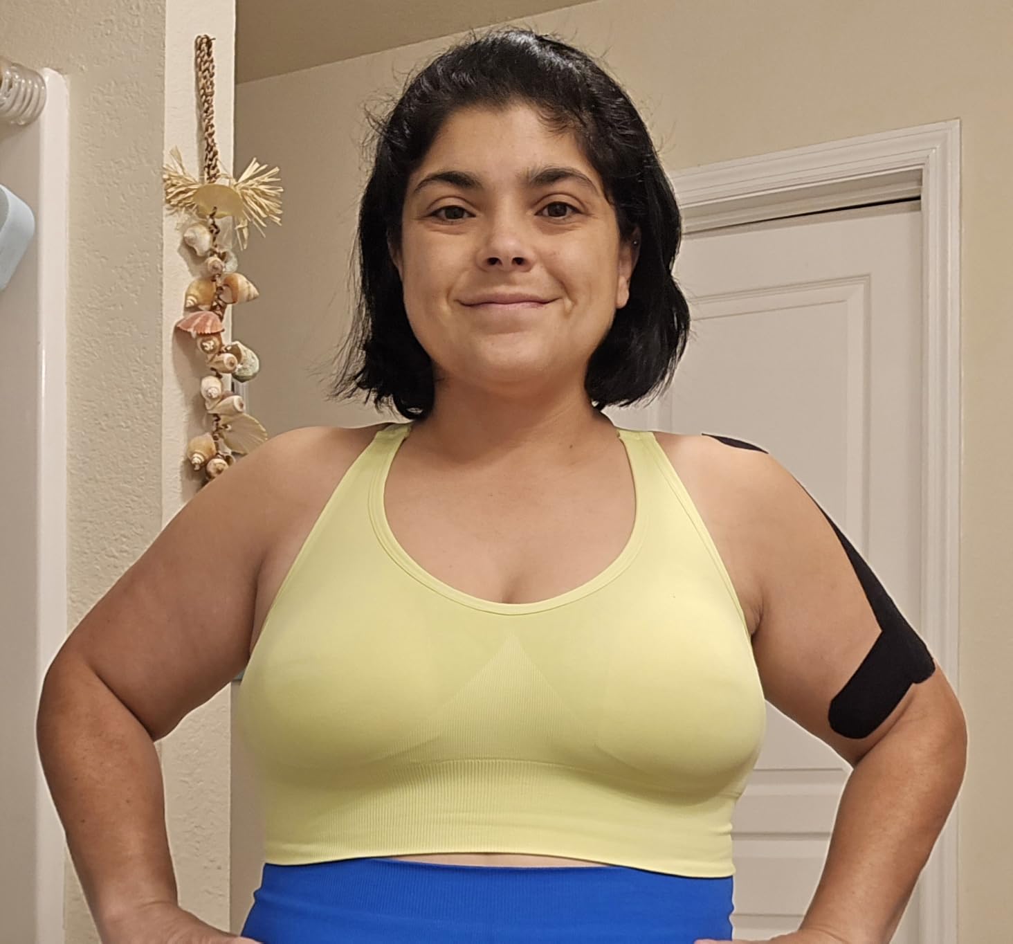 High Support Sports Bras for Women, Padded Criss Cross Seamless 3-5Pack | Removable Pads, Adjustable Straps, Plus Size, Big Bust, Full Coverage, 4-Way Stretch, Strappy Back, for Workout Yoga Exercise customer photo 2