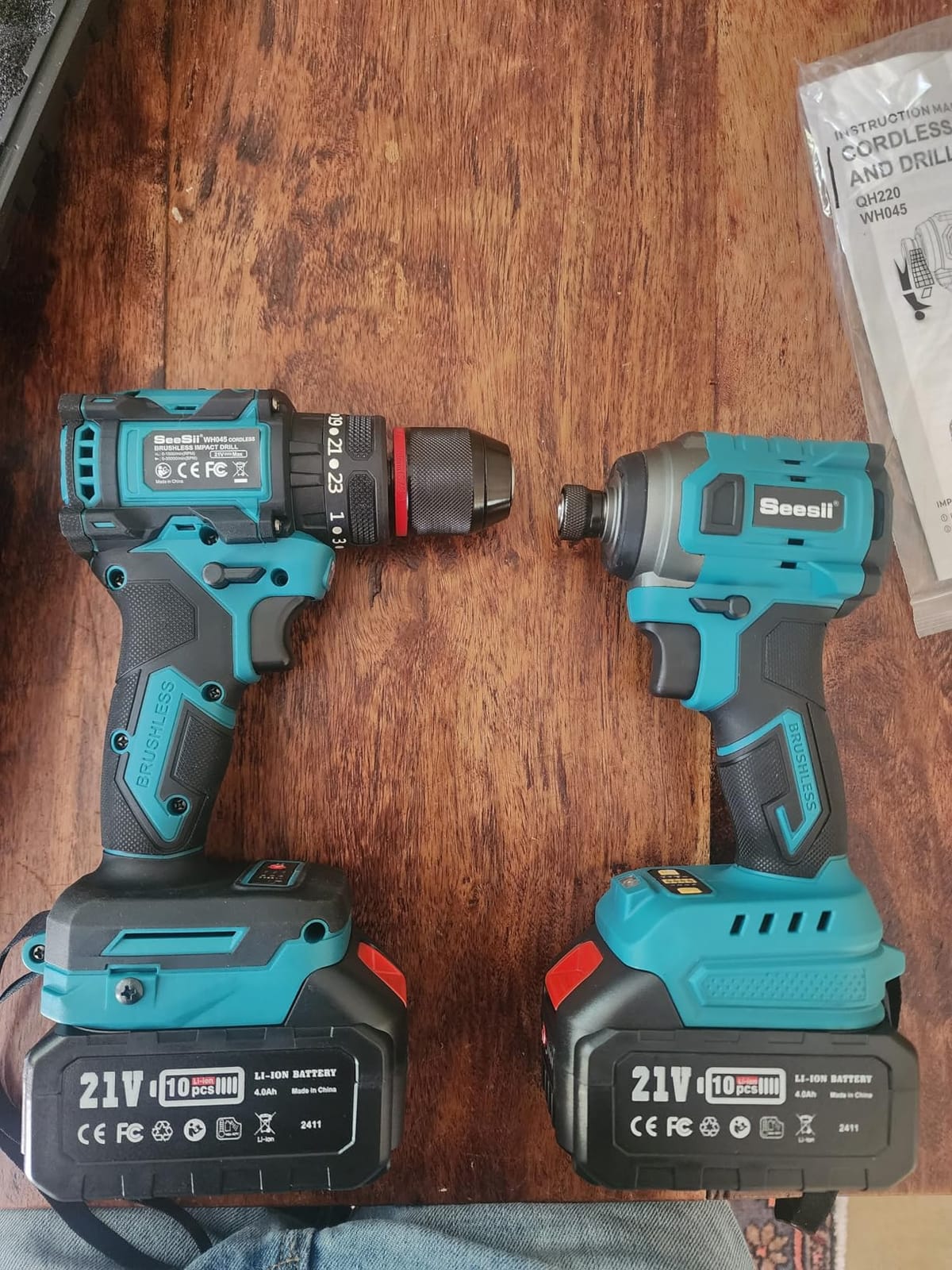 Cordless Drill Impact Driver Brushless Power Tool Combo Kits for Home DIY customer photo 1