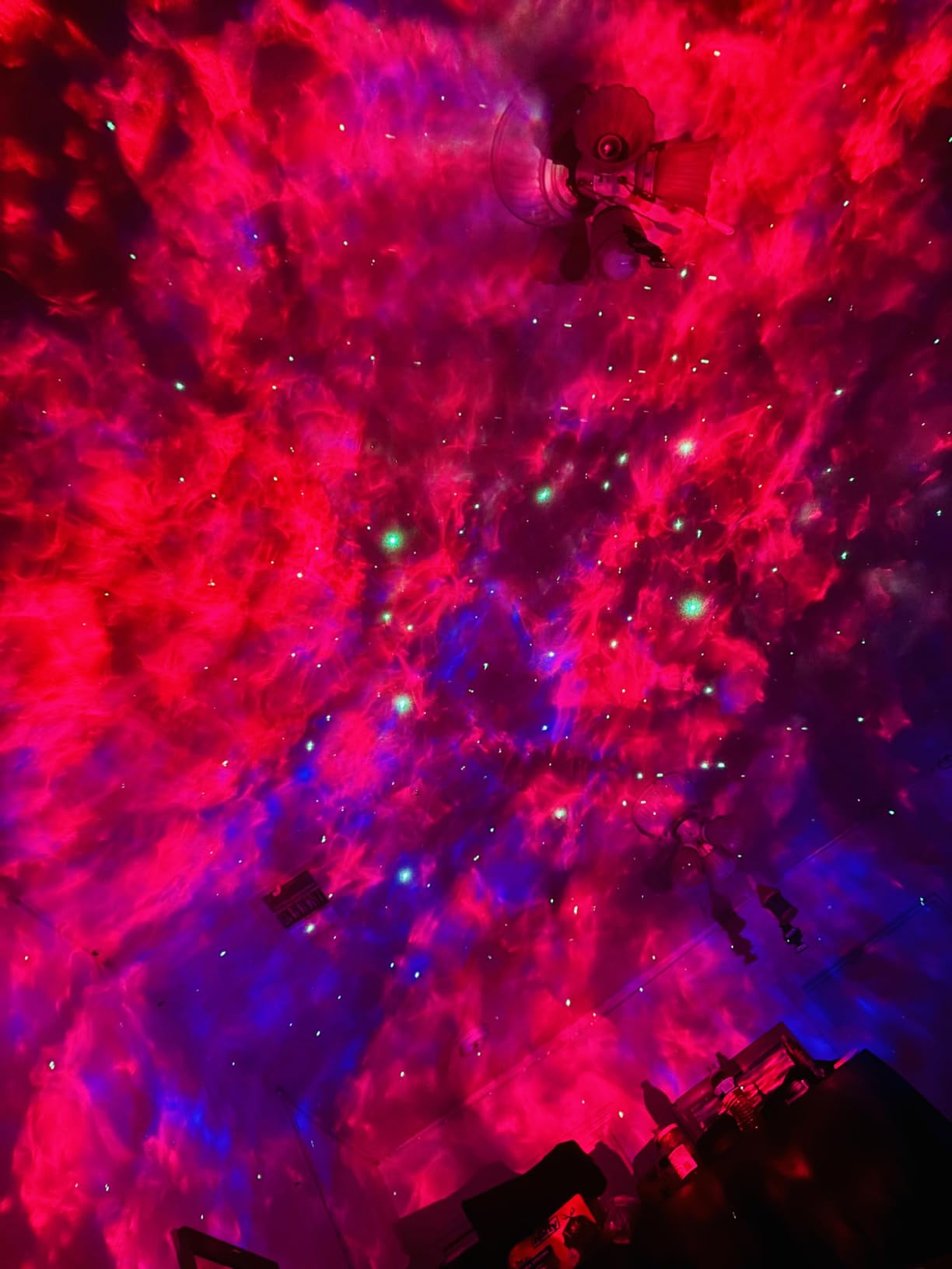 Govee Star Projector Lights, 7-Zone Colorful Nebula Effect, Compatible with Matter, 540ft² Coverage, LED Ceiling Lights for Bedroom, 50+ Scenes, 18 White Noise, Room Decor, Gifts for Kids, Sleep Lamp customer photo 1