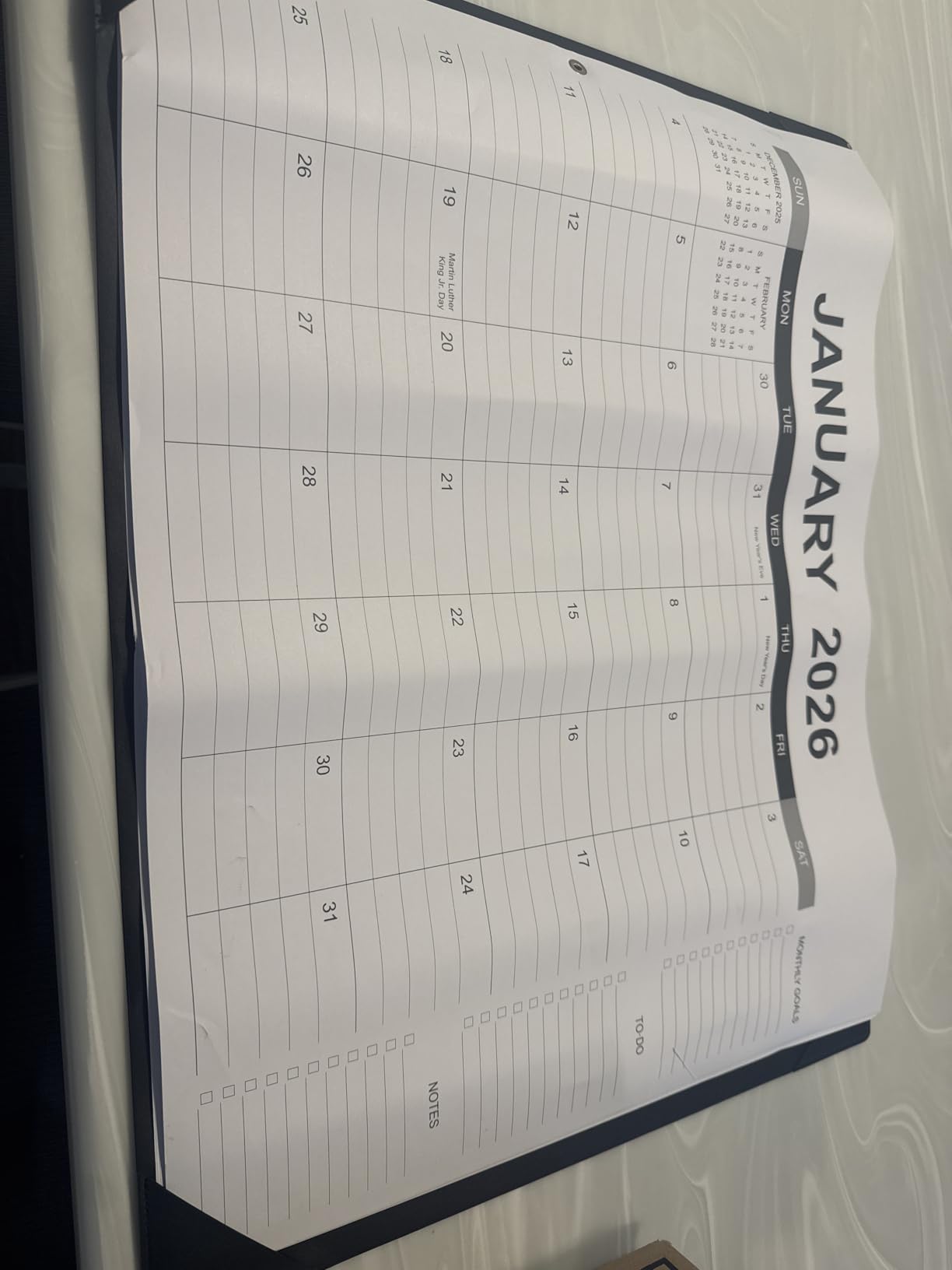 Desk Calendar 2026-2027 with Desk Mat - 22