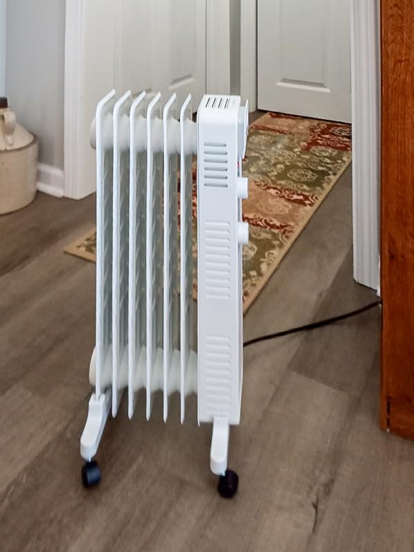 Pelonis Oil Filled Radiator Heater for Large Space, 2025 Upgraded, Space Heaters with 1500W Quiet Warmth Radiant Heater, 3 Heating Modes, Overheat & Tip-Over Protection, Adjustable Thermostat, Black customer photo 2