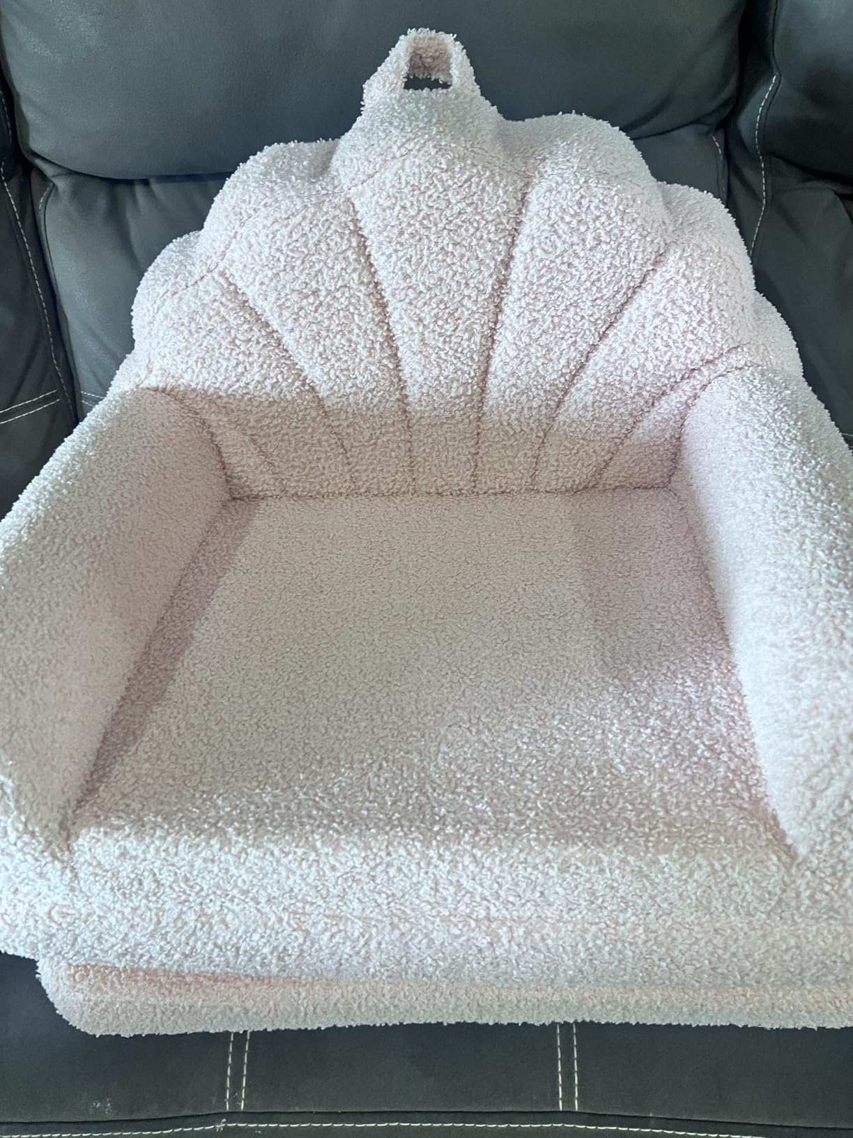 Blissful Diary Foldable Kids Couch, 2-in-1 Kids Sofa Chair, Sage Checkered | 50.8
