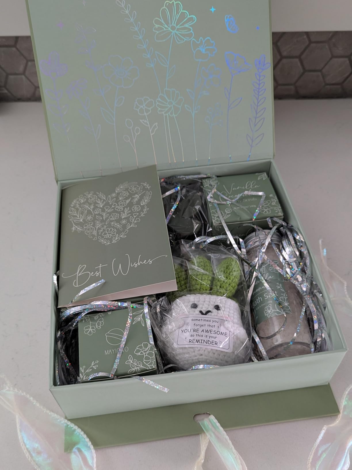 Spa Gifts Baskets for Women Bath Set Birthday Gifts for Women Self Care Kit | Vanilla Coconut Spa Gifts Home Bath Relaxing Care Package, Christmas Thank You Gifts for Women Mom Her Friends Sister Teacher customer photo 1