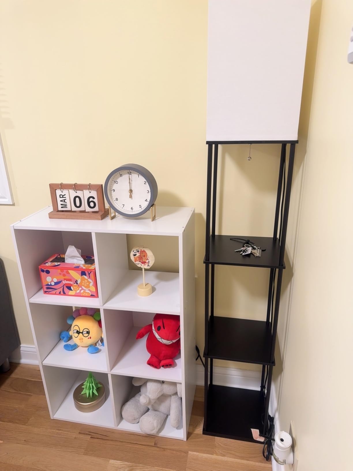 COMHOMA 6 Wood Cube Storage Organizer with Open Back and Removable Back Panels, 11In White Cube Storage Bookshelf, Cubicle Shelf Bookcase for Home Office Bedroom Living Room, Vertical or Horizontal customer photo 1