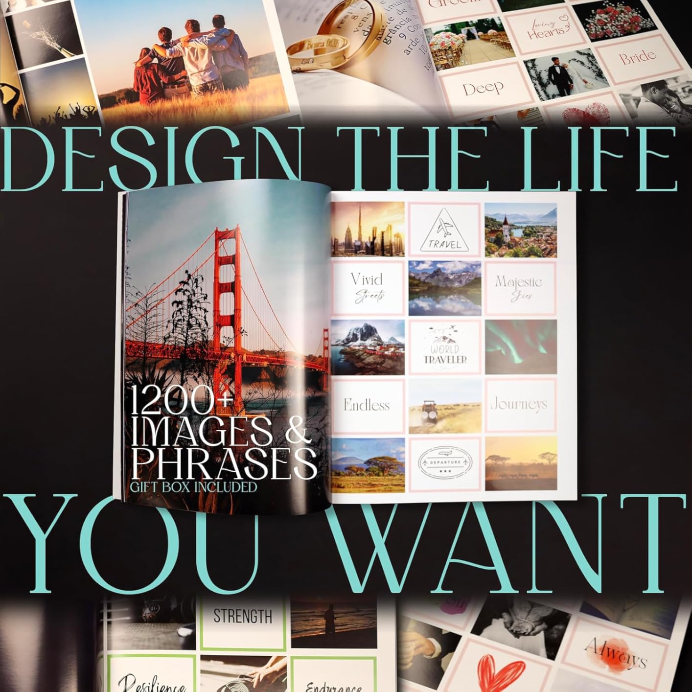 Vision Board Book 1,200+ Collage Book Images & Quotes | Vision Board Supplies Kit, Vision Board Magazines, Collage Kit, Scrapbooking, Goal Setting, Manifestation, Law of Attraction customer photo 2