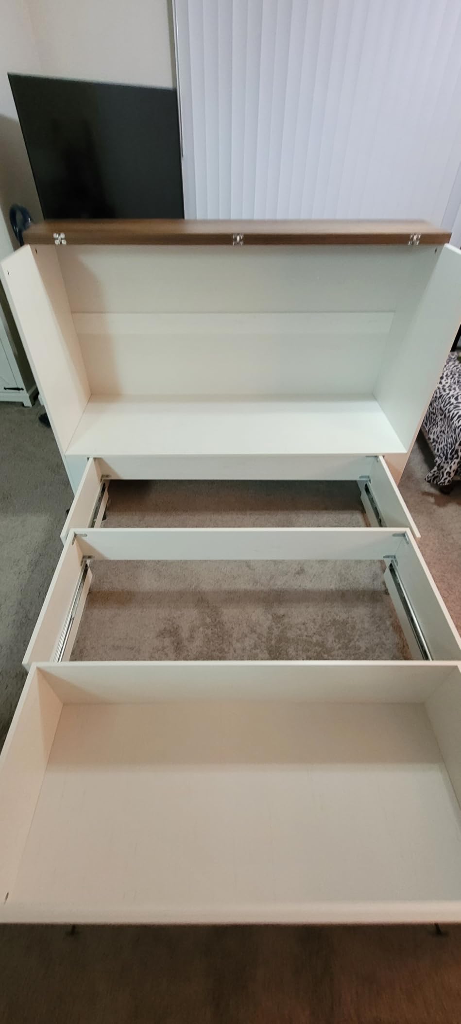 AMERLIFE Twin Murphy Bed with Storage & Charging Station customer photo 2