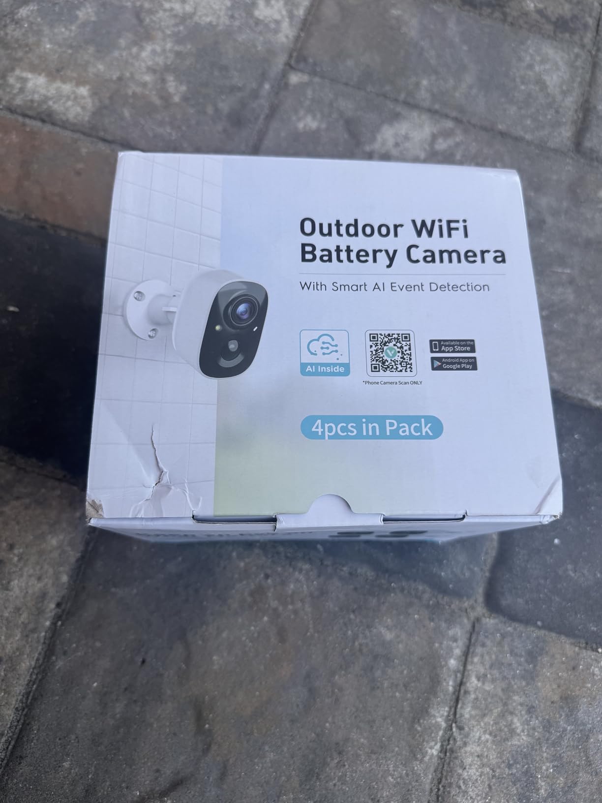 GMK 4 Pack Cameras System, Security Cameras Wireless Outdoor, 2K Video | VicoHome Cam, Motion Detect, Color Night Vision, 2-Way Talk, IP65 Waterproof, Indoor&Outdoor, 2.4GHz WiFi, SD/Cloud Storage customer photo 1