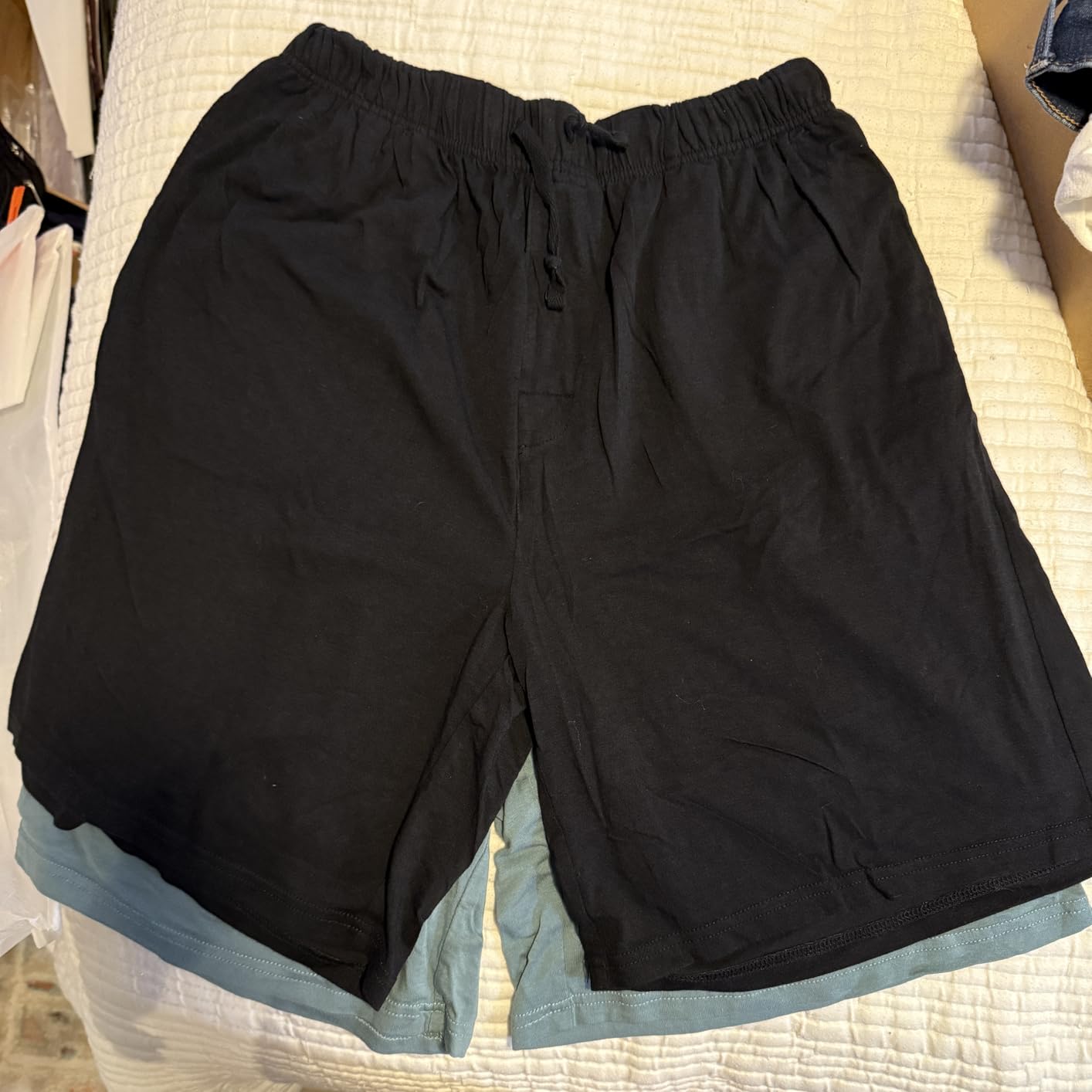 Bamboo Viscose Mens Sleep Shorts - Moisture Wicking Soft Cooling Cotton Pajama Pants for Lounge & Sleep (2 Pack) customer photo 1