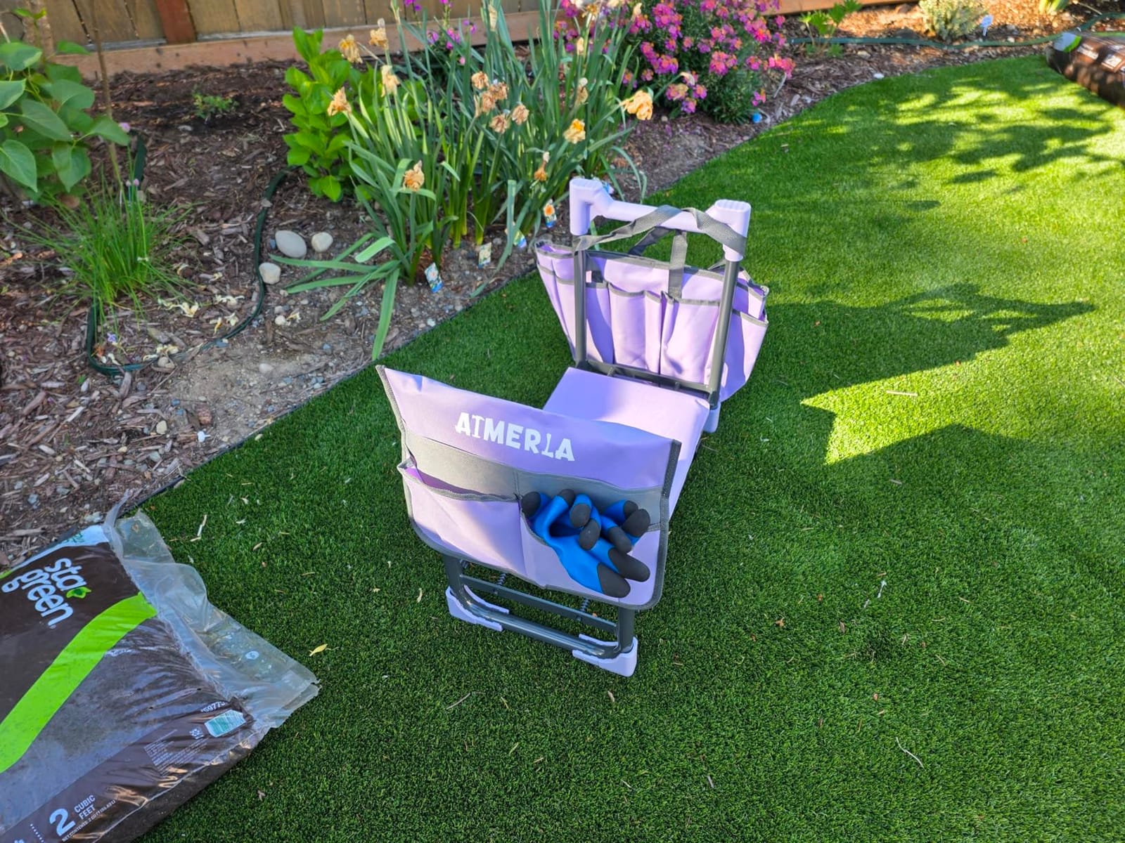 K7 Foldable Garden Kneeler Seat, Upgraded Anti-Slip Base, 350LBS Capacity, 10.2
