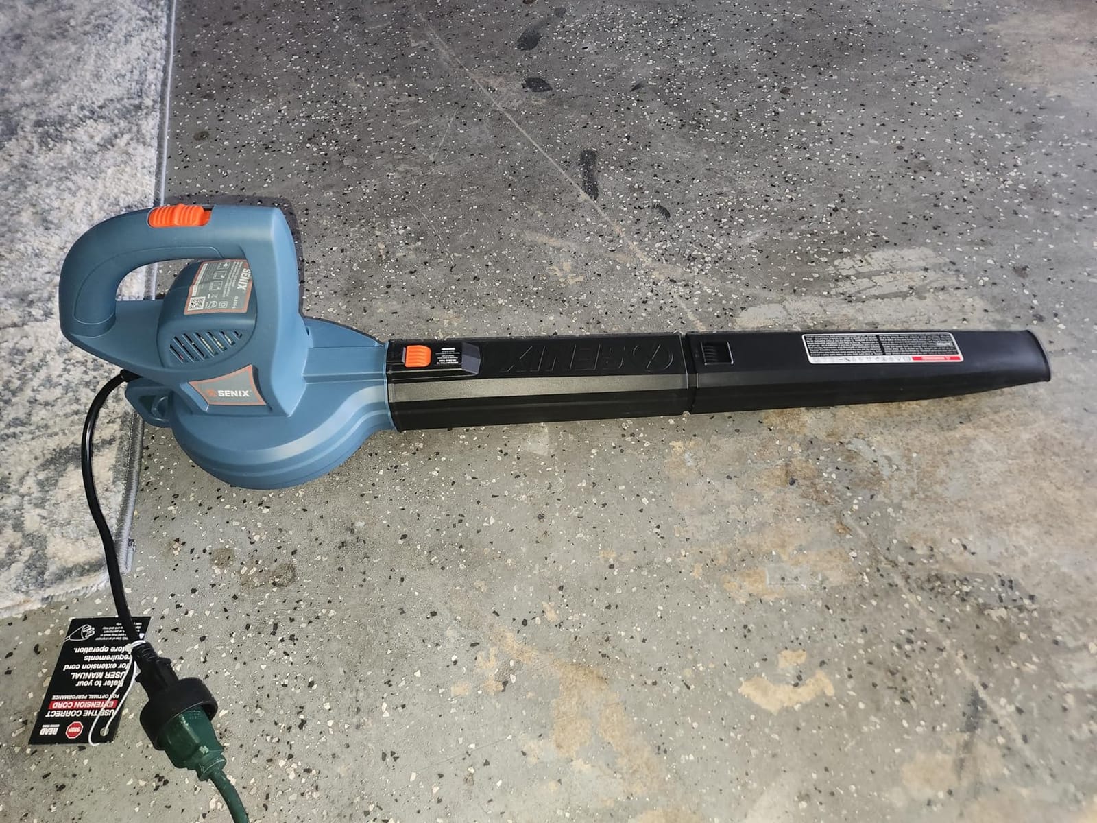 SENIX 3-in-1 Corded Leaf Blower, Leaf Vacuum and Mulcher, 420 CFM & 179 MPH customer photo 1