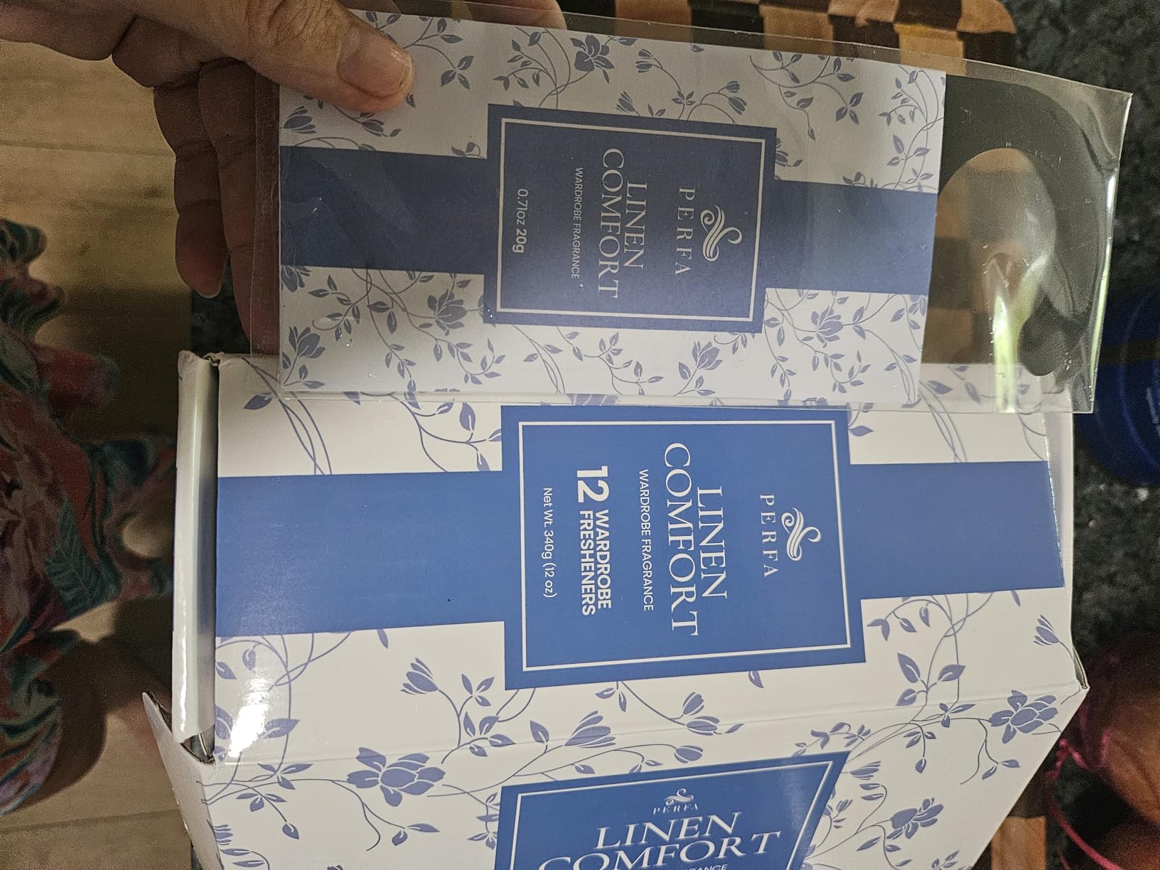 12 Packs Large Closet Deodorizer for Women - Linen Odor Absorber by Perfa | Hanging Scented Luxury Fragrance - Weeks of Continuous Freshness - Keeps Stored Fabrics Smelling New - Good for 120 Days customer photo 2