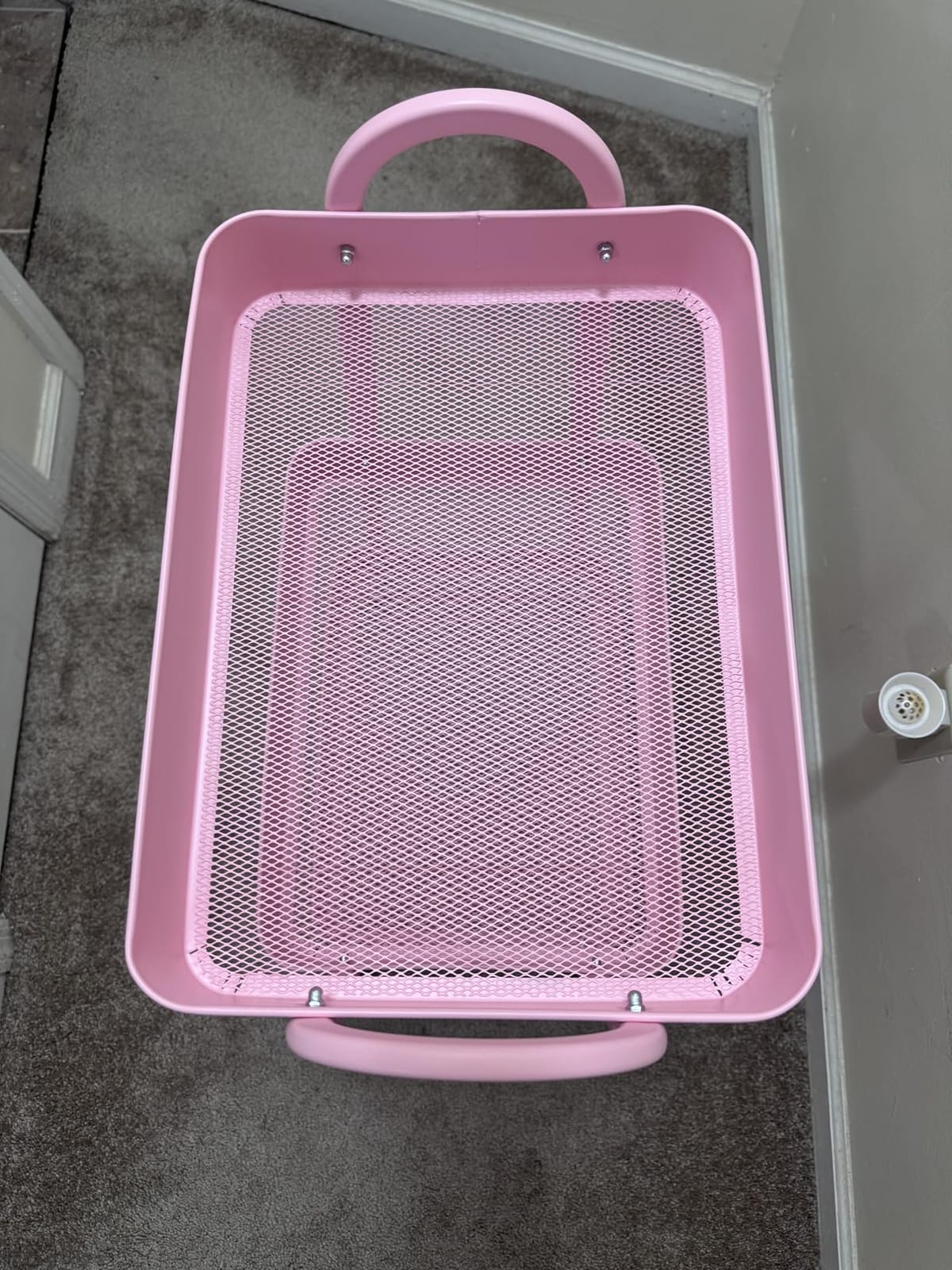 OLIXIS Metal Rolling Storage Utility Cart with Lockable Wheels 3 Tiers, White customer photo 2