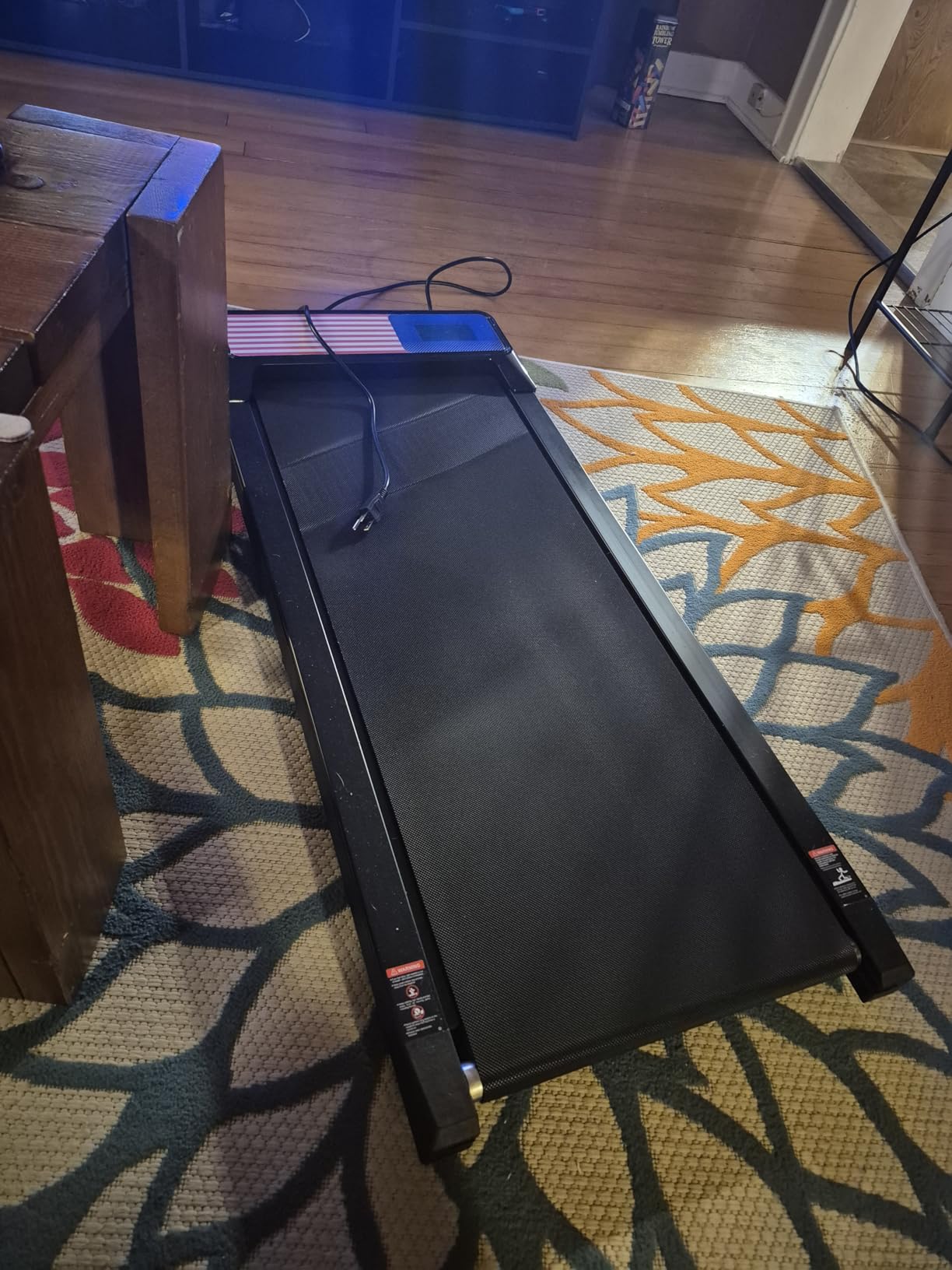 HOELLL Walking Treadmill Pad with 5% Adjustable Incline and APP Sync, Small Compact Under Desk Treadmills for Home and Office with Remote Control and LED Display, 2.5HP customer photo 1