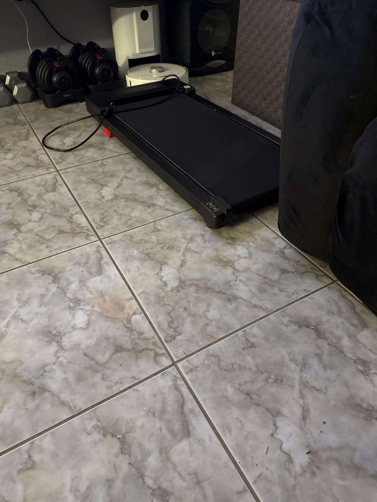 Walking Pad Treadmill for Home - Under Desk Treadmills Mini Portable Walking Running Machine Slim Compact Small Lightweight Motorized Electric Treadmill with Adjustable Speed Remote customer photo 1