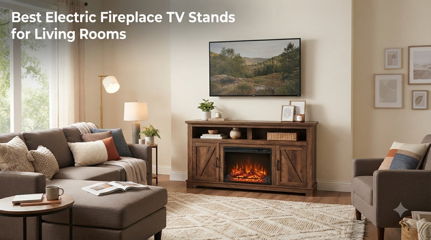 Best Electric Fireplace TV Stands for Living Rooms