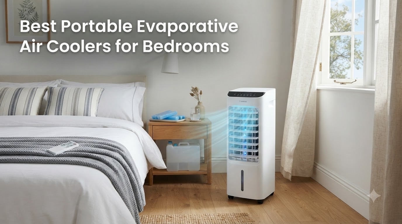 Best Portable Evaporative Air Coolers for Bedrooms
