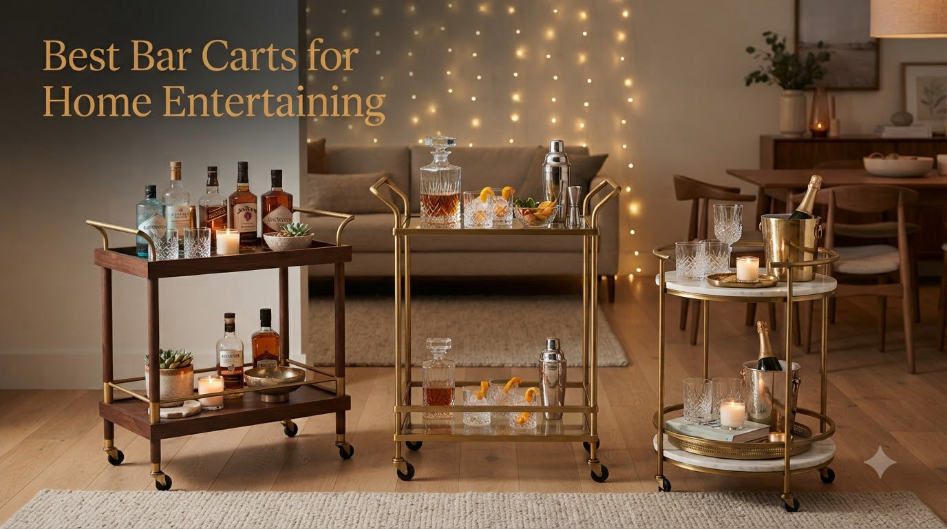 Best Bar Carts for Home Entertaining