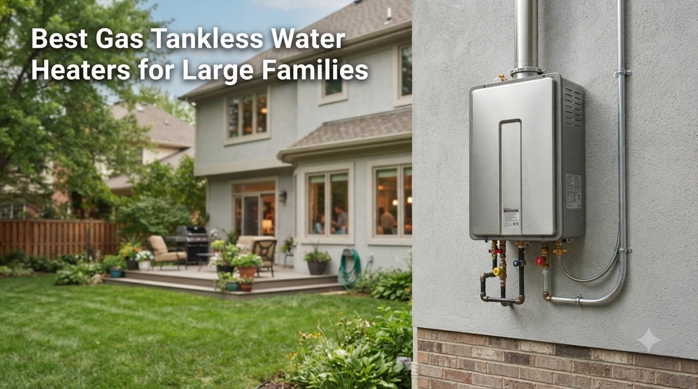 Best Gas Tankless Water Heaters for Large Families