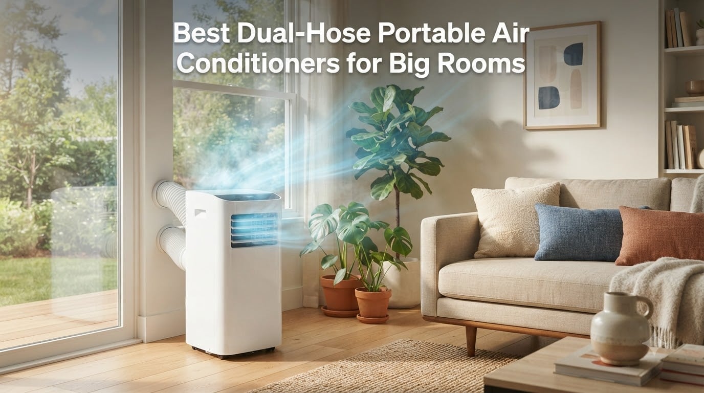 Best Dual-Hose Portable Air Conditioners for Big Rooms