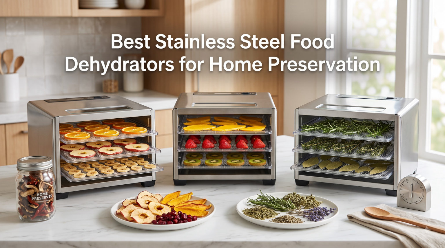 Best Stainless Steel Food Dehydrators for Home Preservation