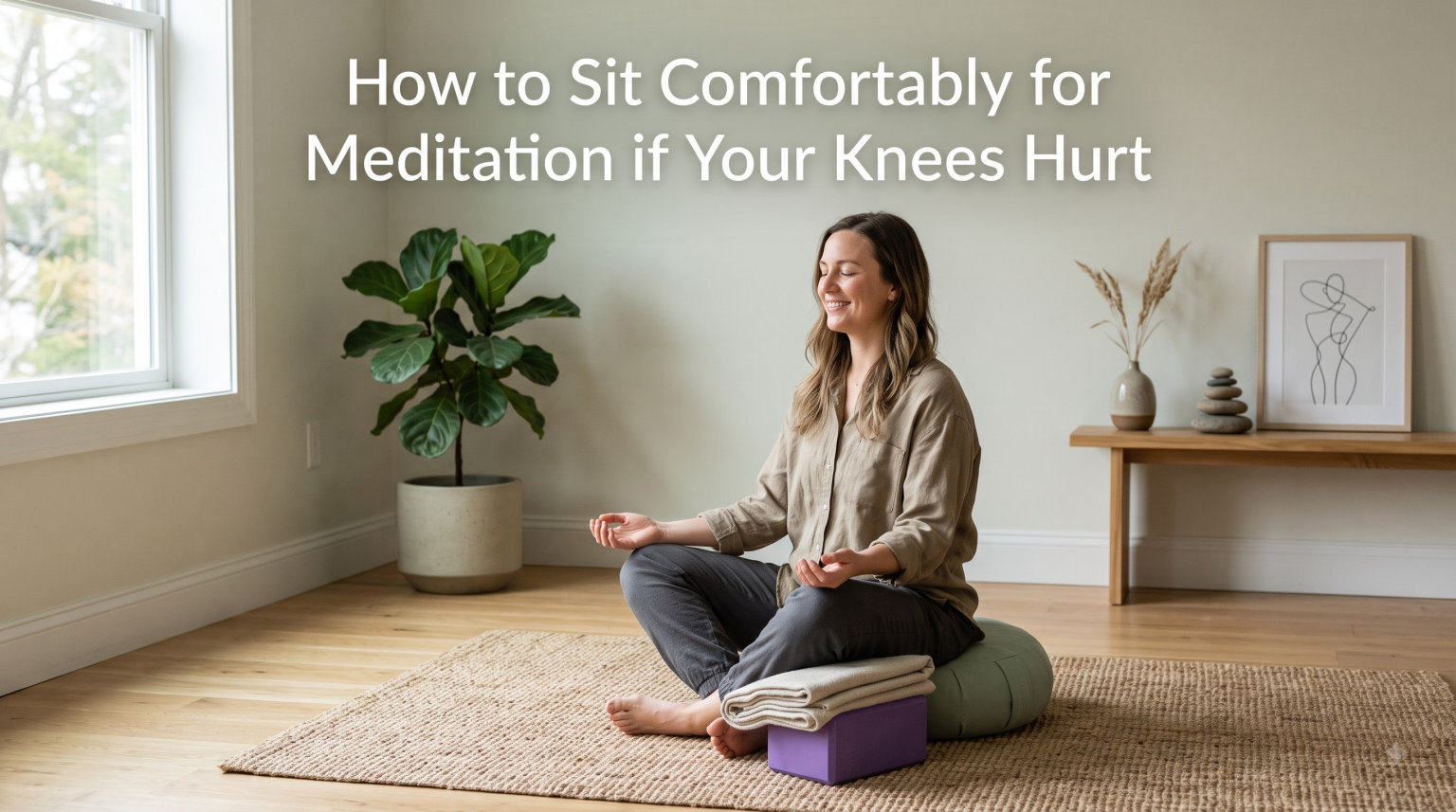 How to Sit Comfortably for Meditation if Your Knees Hurt
