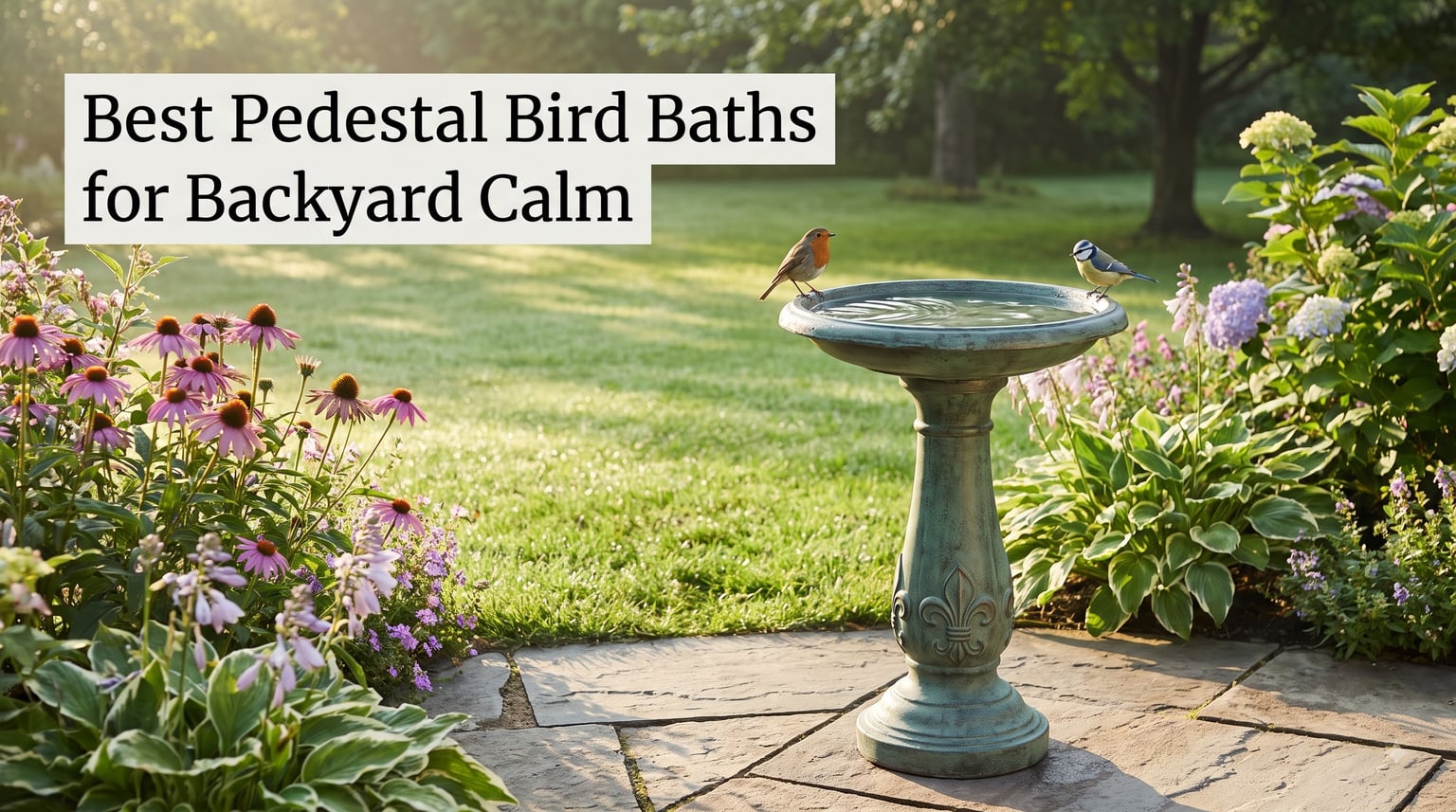 Best Pedestal Bird Baths for Backyard Calm