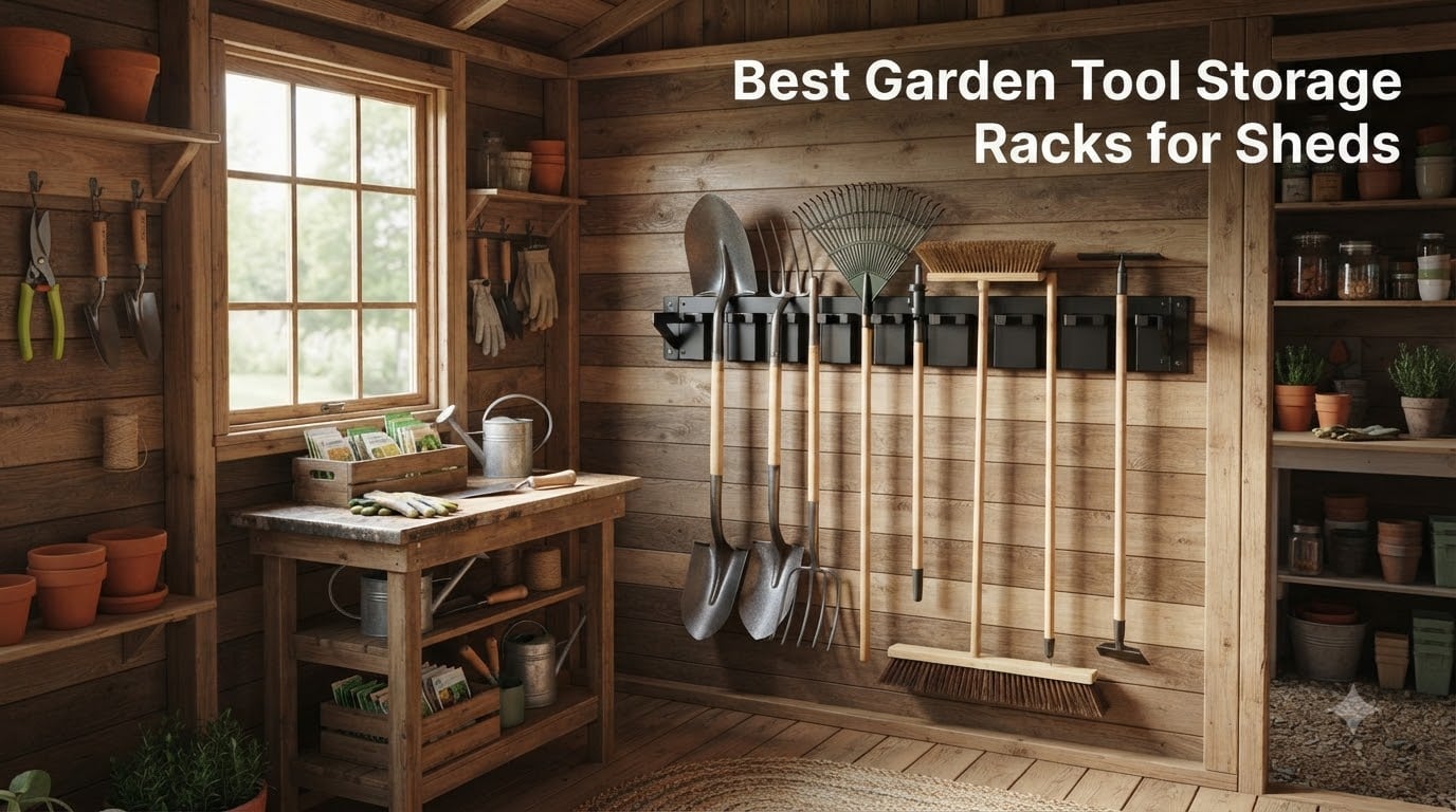 Best Garden Tool Storage Racks for Sheds