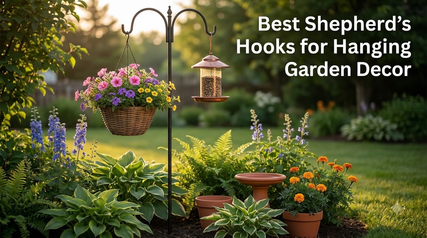 Best Shepherd's Hooks for Hanging Garden Decor