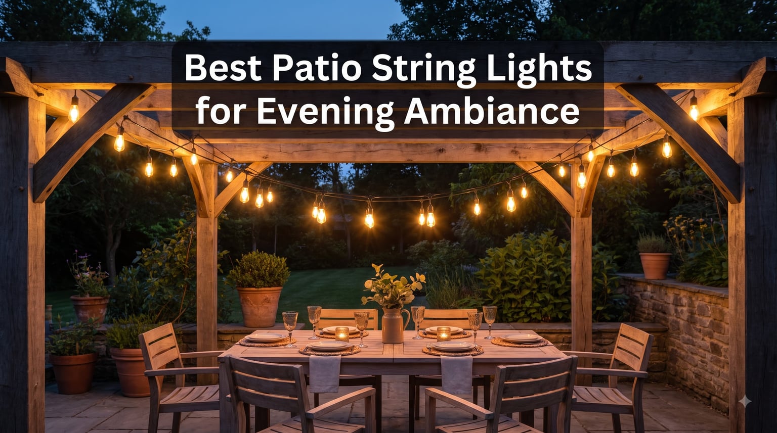 Best Patio String Lights for Evening Ambiance