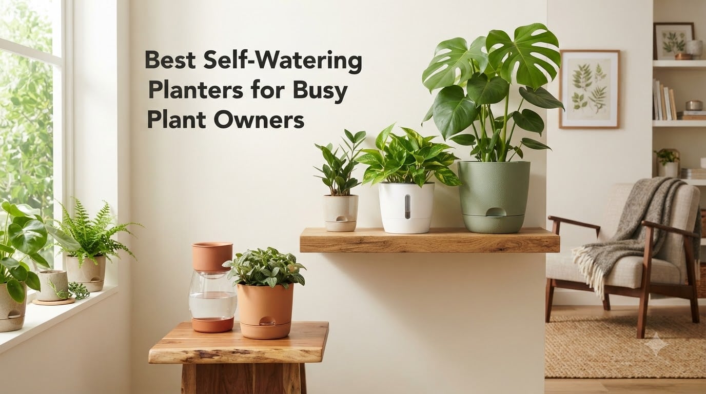 Best Self-Watering Planters for Busy Plant Owners