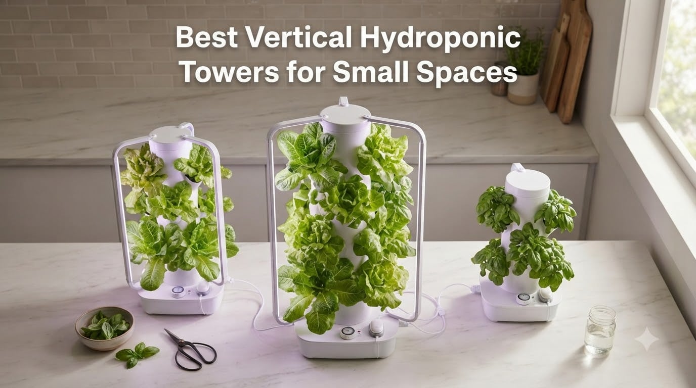 Best Vertical Hydroponic Towers for Small Spaces