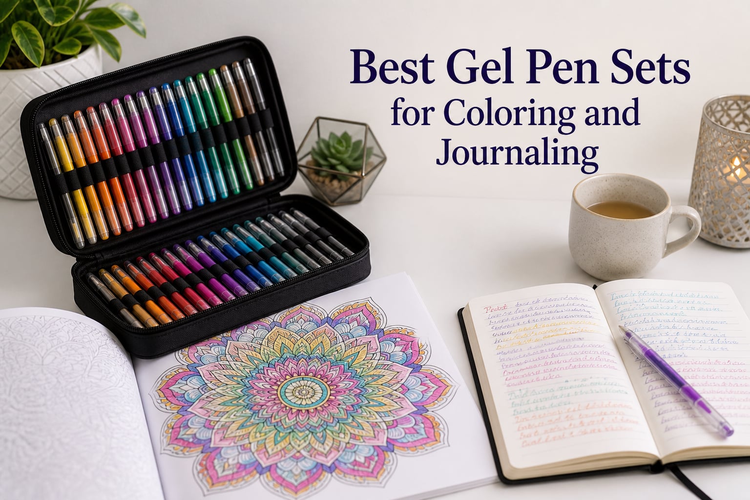 Best Gel Pen Sets for Coloring and Journaling