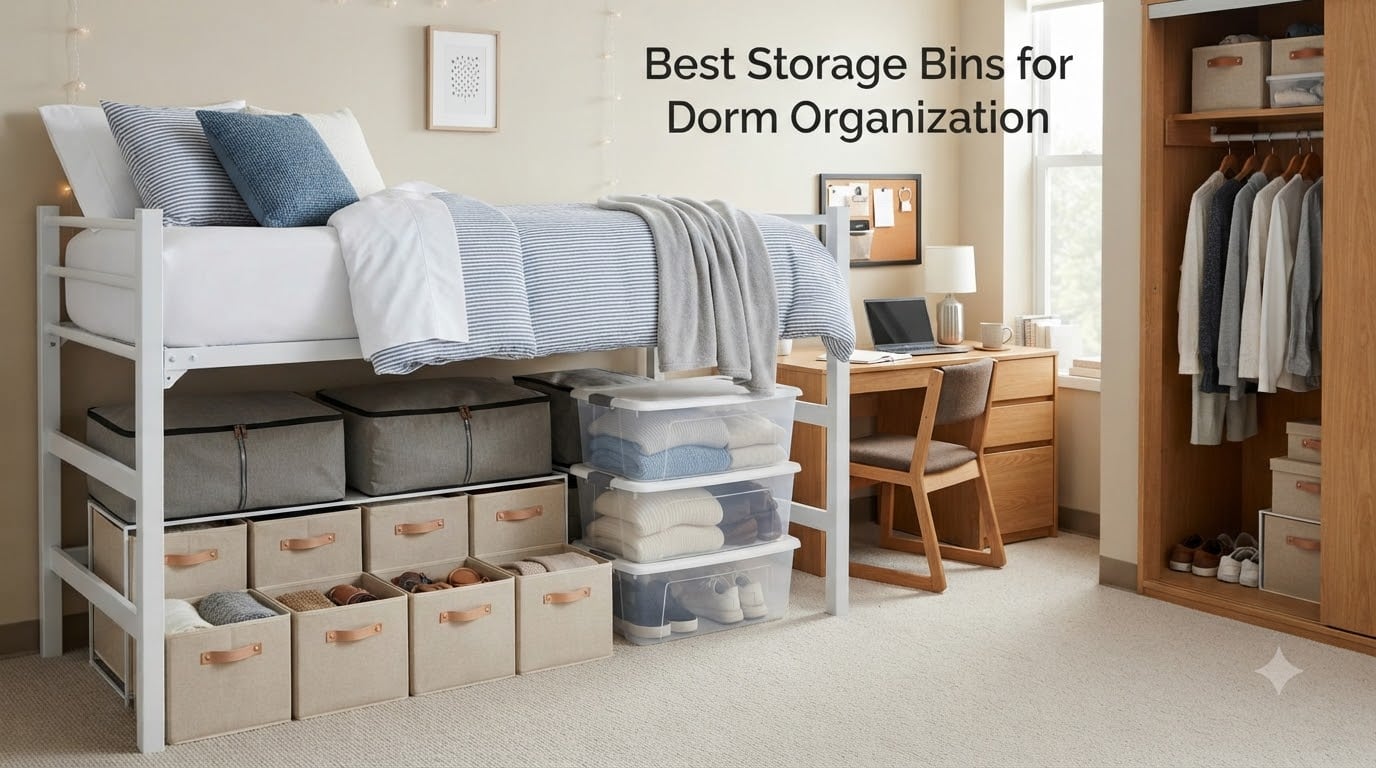 Best Storage Bins for Dorm Organization