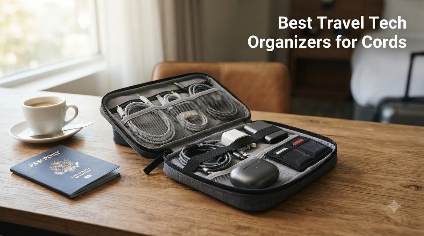 Best Travel Tech Organizers for Cords