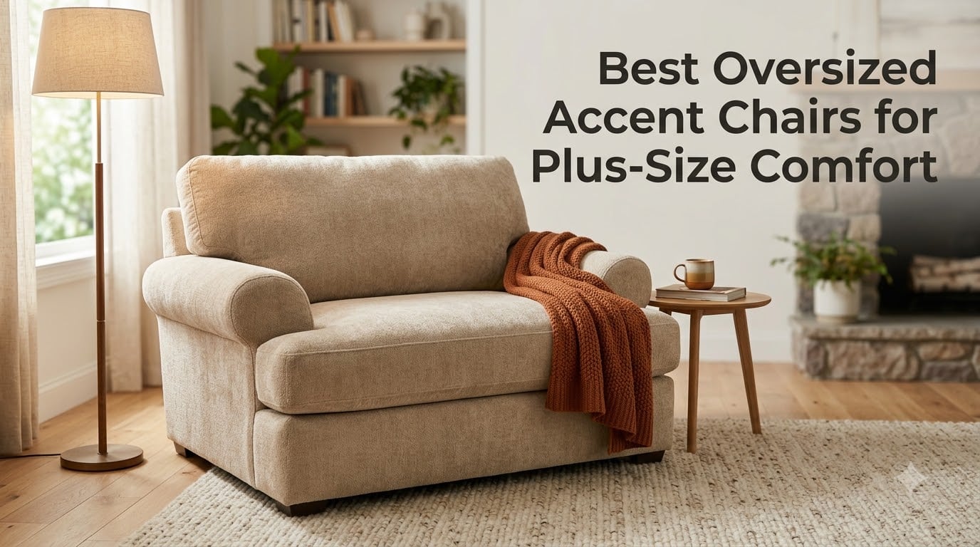 Best Oversized Accent Chairs for Plus-Size Comfort