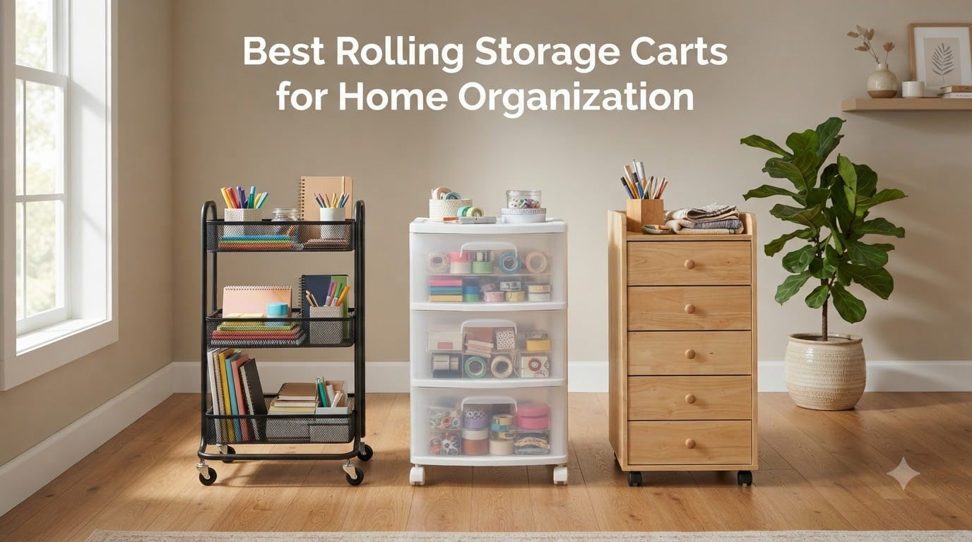 Best Rolling Storage Carts for Home Organization