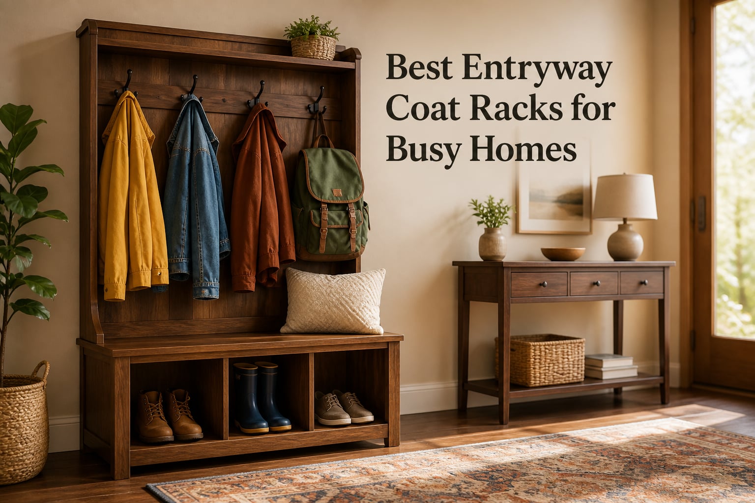 Best Entryway Coat Racks for Busy Homes