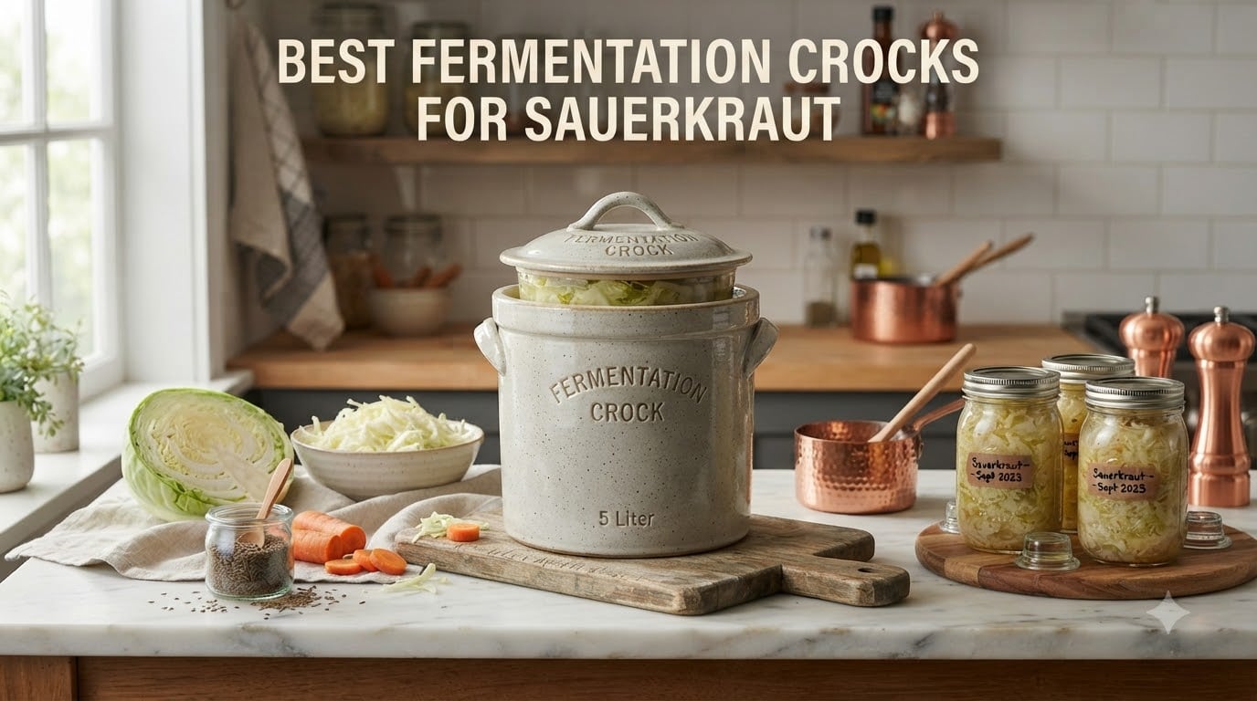 Best Fermentation Crocks for Sauerkraut