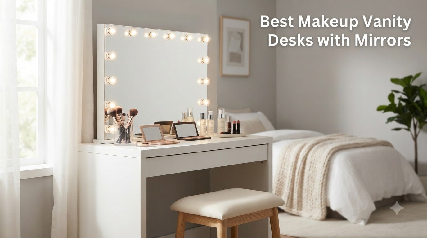 Best Makeup Vanity Desks with Mirrors