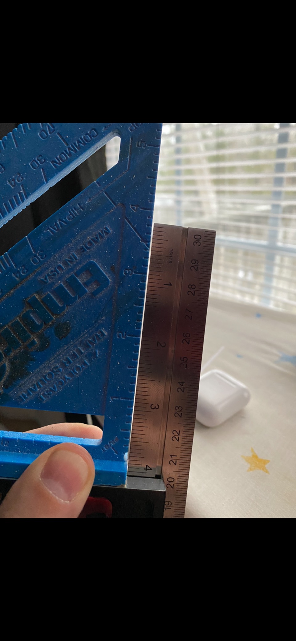 Johnson Level & Tool 400EM-S Heavy Duty Professional Inch/Metric Metal Combination Square, 12
