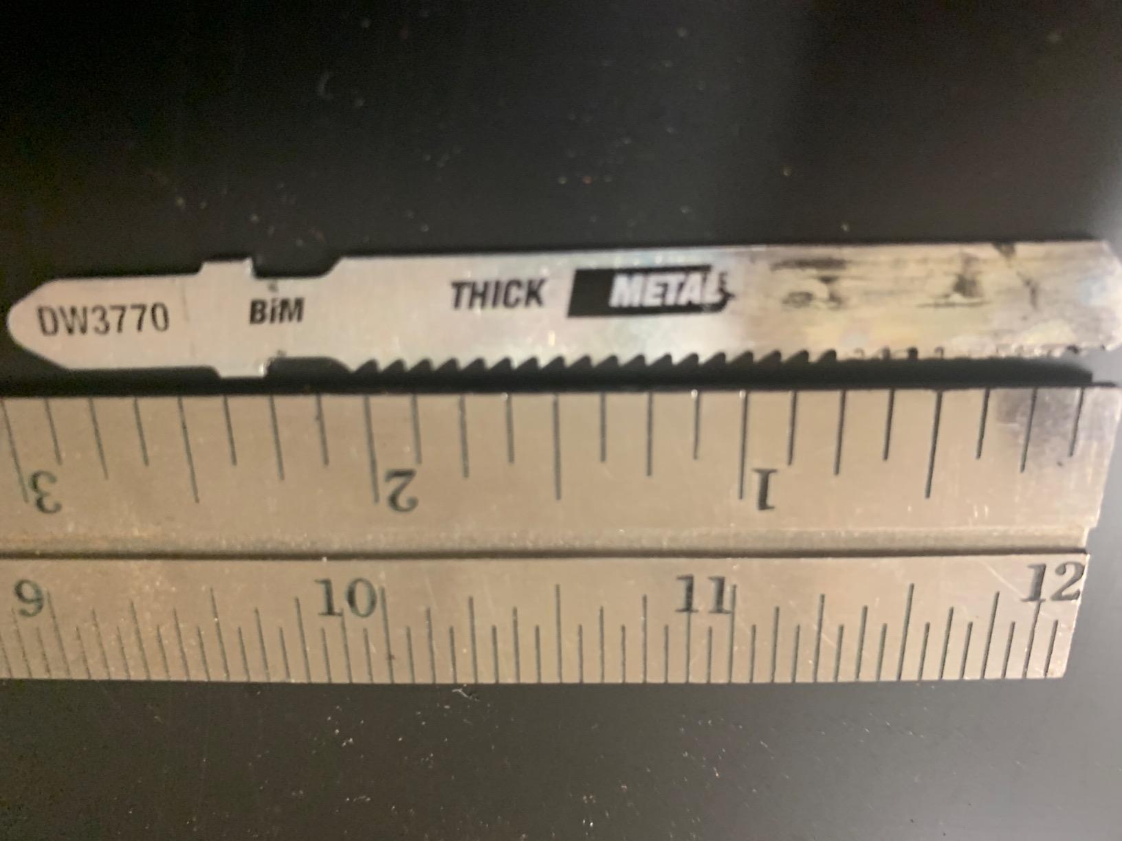 DEWALT - DW3770-5 Jigsaw Blades, Thick Metal Cutting, T-Shank, 3-Inch, 14-TPI, 5-Pack (DW37705) customer photo 1