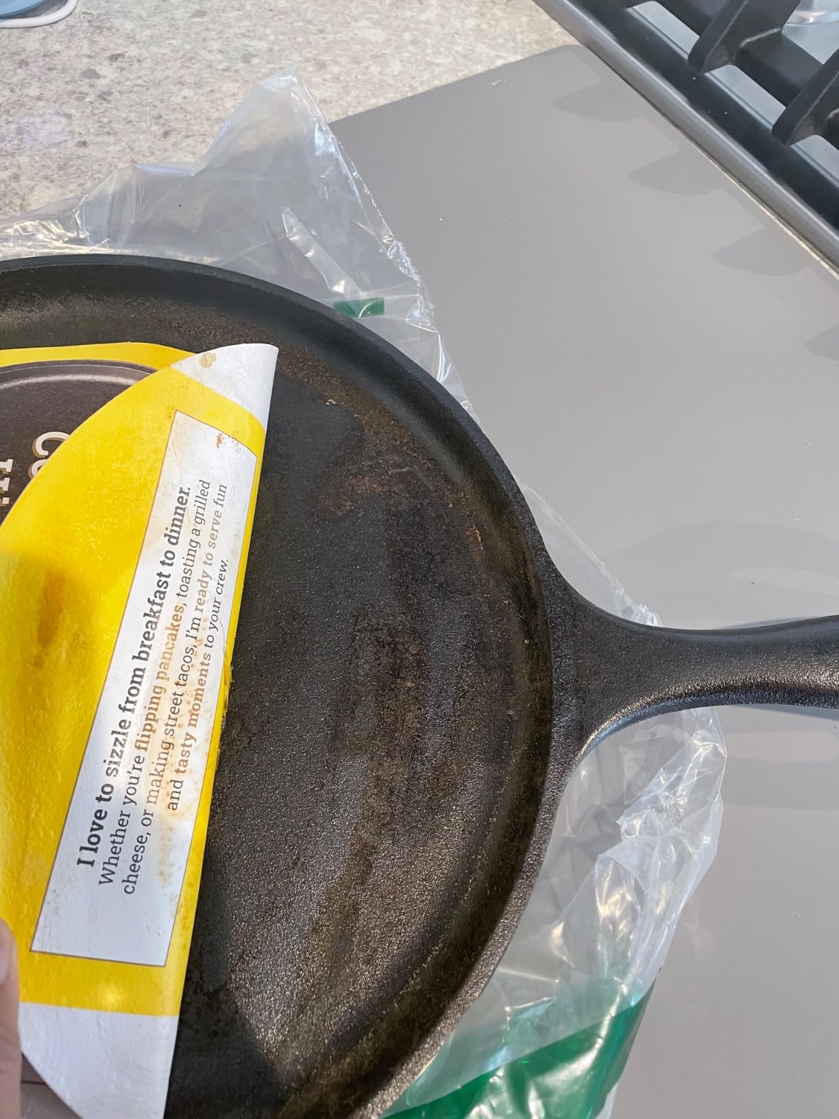 Lodge Round Seasoned Cast Iron Griddle, PFAS-Free, 10.5 Inches customer photo 1