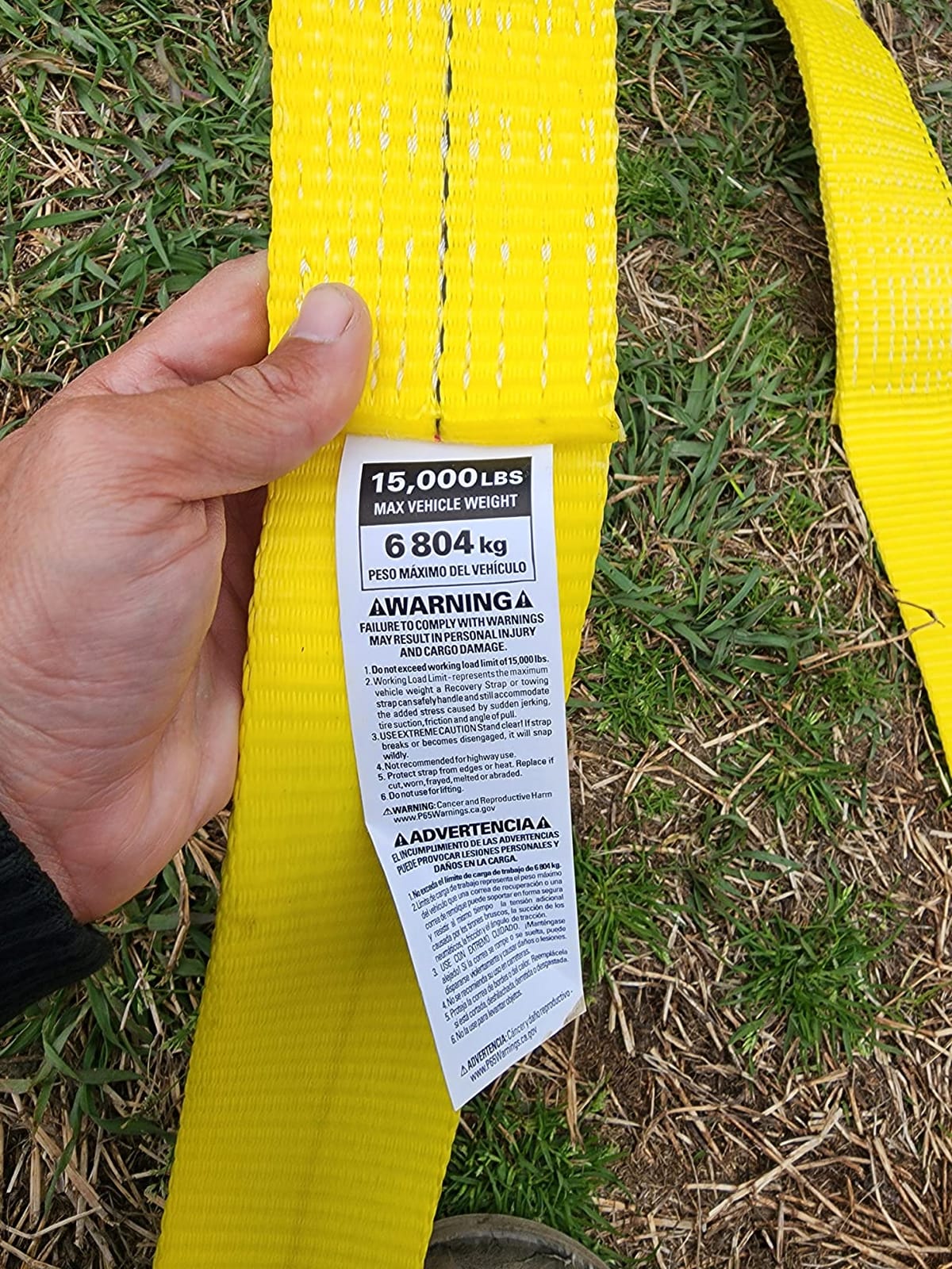 Keeper Tow Straps Heavy Duty with Loops - 3