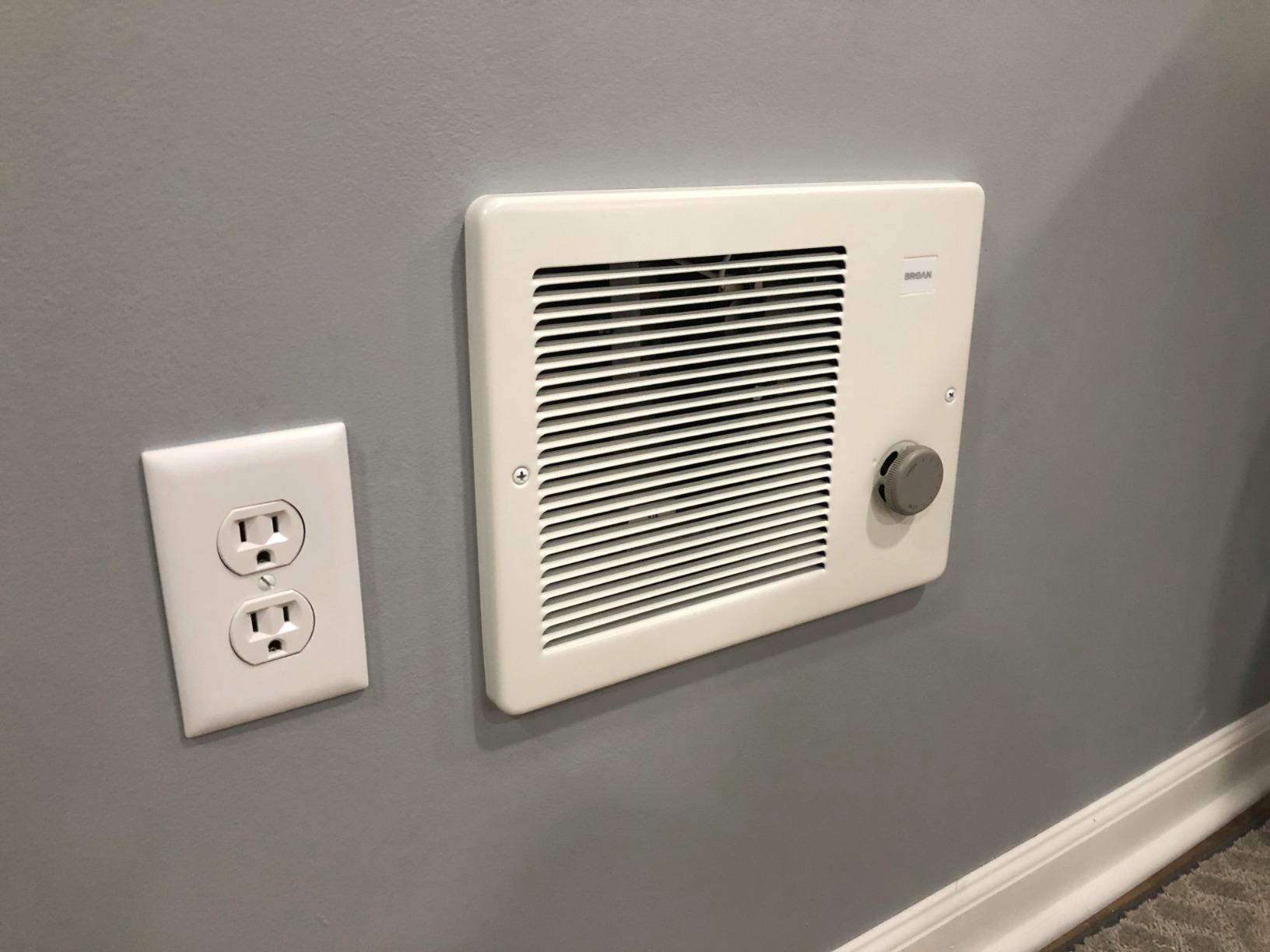 Broan-NuTone Wall Heater, White Grille Heater with Built-In Adjustable Thermostat, 750/1500W, 120/240V AC customer photo 2