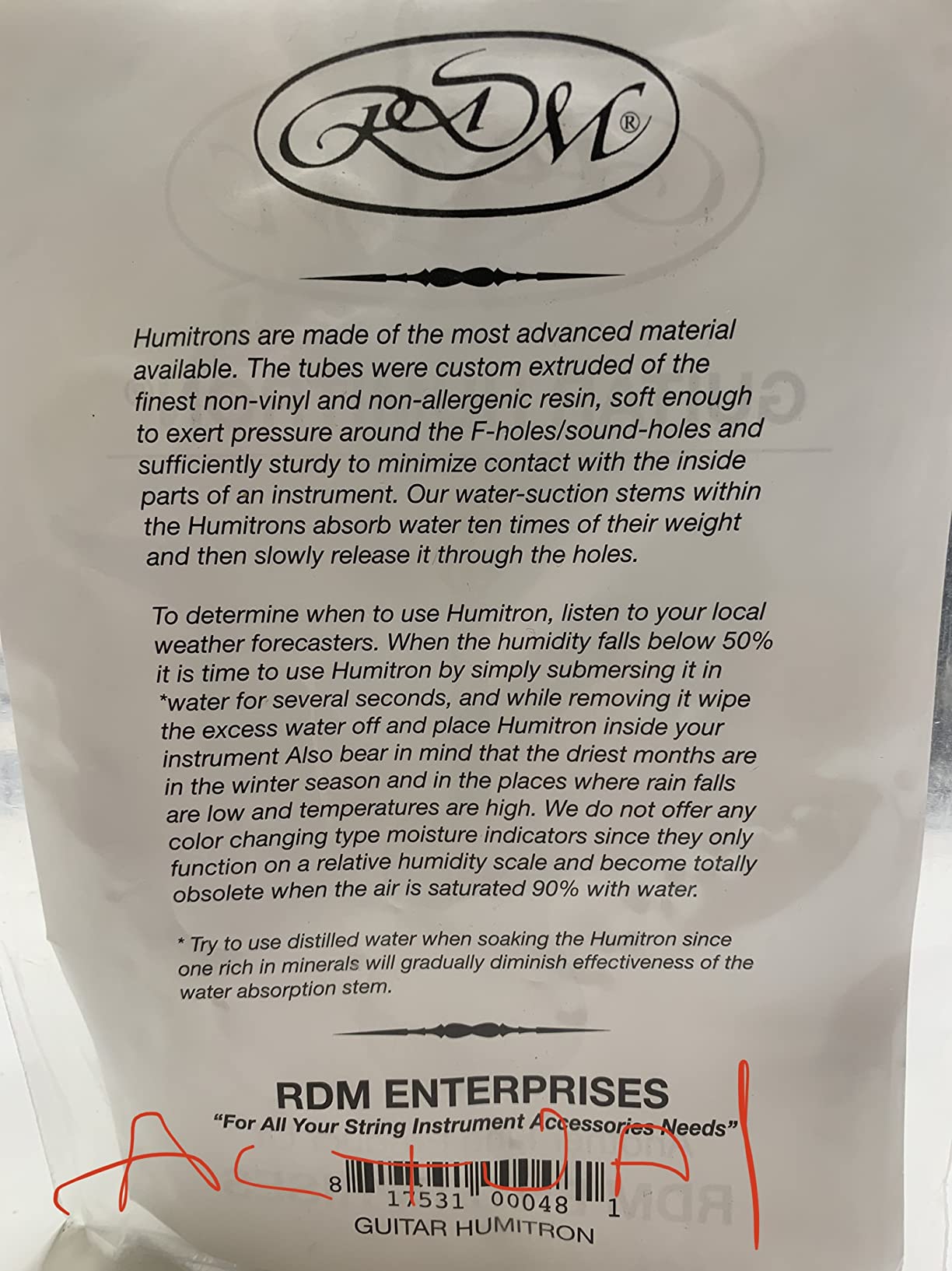 Martin Guitar Humidifier customer photo 1