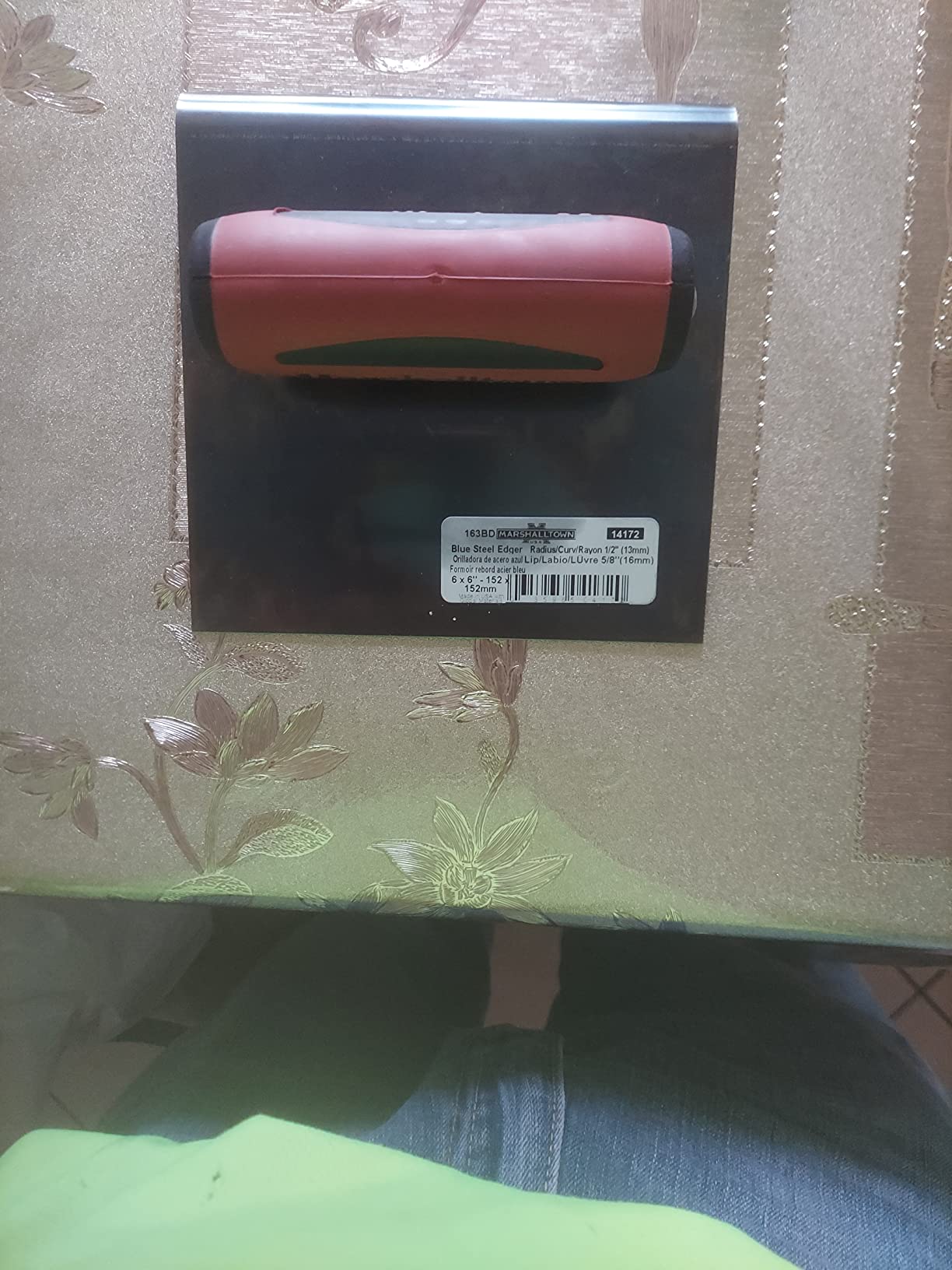 MARSHALLTOWN Blue Steel Straight End Edger, 6 x 6 Inch, Assembled in USA customer photo 2