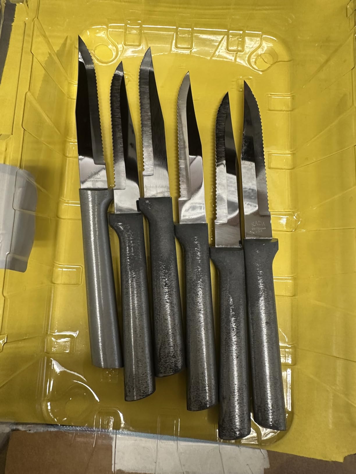 RADA Cutlery Six Serrated Steak Knife Set (S6S), Silver customer photo 2