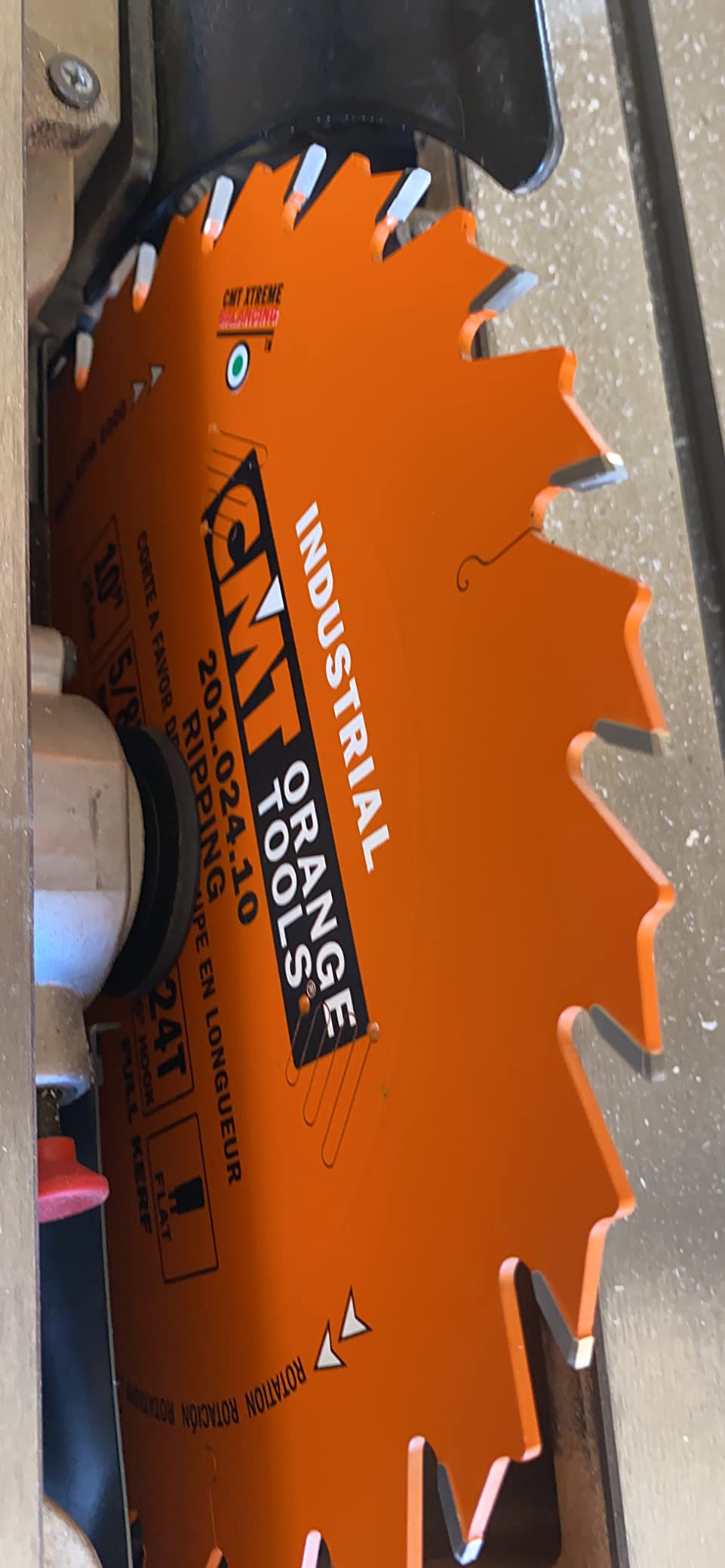 CMT Orange Tools 201.024.10 - Ripping Saw Blade HW D=10 B=5/8 Z24 K=0.126 P=0.087 a=20 customer photo 1