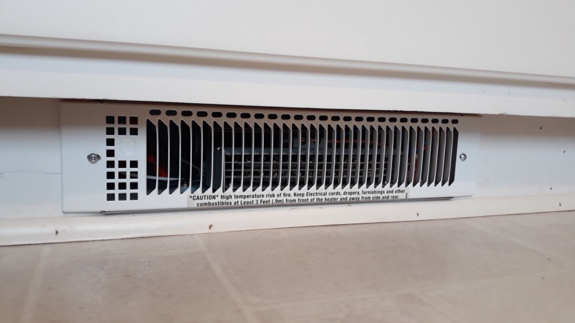 KING KT1215-MW-BW KT-MW Multi-Watt Kickspace Heater, 1500W / 120V, White customer photo 2